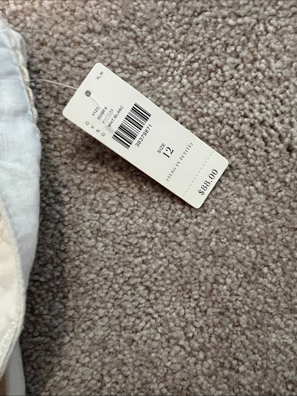 Anthropologie Pilcro No 12 Cream Boot Cut Linen Pants - Picture 7 of 12
